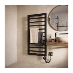 Vertaduro - Radiador de casa de banho com termostato ADEL 400W 100x50 cm preto