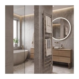 Vertaduro - Radiador de casa de banho com termóstato ZOE 400 W 186x50 cm taupe
