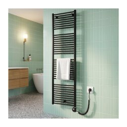 Vertaduro - Radiador de casa de banho com termóstato DENISE 800W 178x50 cm preto