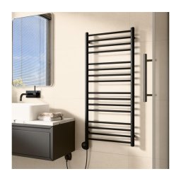 Vertaduro - Radiador para casa de banho SIMONE com termostato 400W 114x50 cm preto