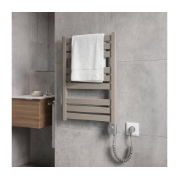 Vertaduro - Radiador de casa de banho com termostato LUCY 400W 73x50 cm taupe