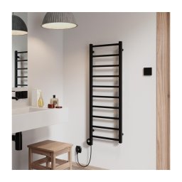 Vertaduro - Radiador de casa de banho com termóstato ZOE 400W 114x40 cm preto