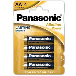 Pilhas Alcalinas AA LR6 Panasonic - Pack de 4