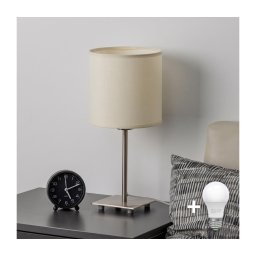 BRILAGI - Lâmpada de Mesa LED NUBILA 1xE27/60W/230V creme