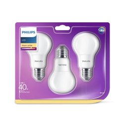 CONJUNTO 3x Lâmpada LED Philips E27/5,5W/230V 2700K