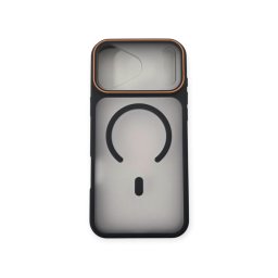 Capa Transparente e Preto com Magsafe iPhone 17 Pro Max 18 Pro Max