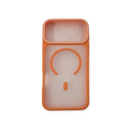 Capa Transparente e Laranja com Magsafe iPhone 17 Pro Max 18 Pro Max