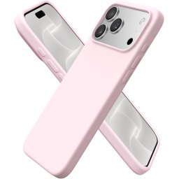 Capa de Silicone Rosa Simples iPhone 17 Pro Max 18 Pro Max