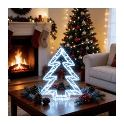 BRILAGI - LED Decoração natalícia para exterior LED/6W/8 funções 43 cm IP44 branco frio