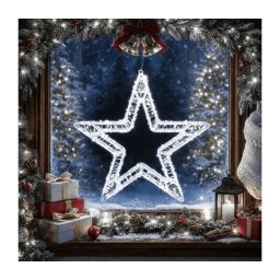 BRILAGI - Decoração de Natal exterior LED/6W/8 funções 43 cm IP44 branco frio