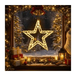 BRILAGI - Decoração natalina para exterior em LED/6W/8 funções 43 cm IP44 branco quente