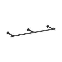 Suporte de parede para cabides LINEA, preto