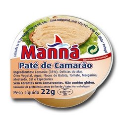 Paté de Camarão "Manná" - PACK 24 un x 22gr