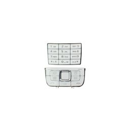 Teclado Nokia E66 Superior + Inferior Branco Original