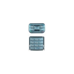 Teclado Nokia E65 Superior e Inferior Cinza Original