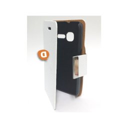 Capa Protetora "Flip Book" Vodafone Smart Mini OT-4010 Microfibra Branca