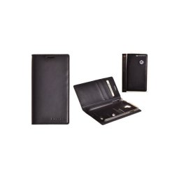 Capa Protetora "Flip Book" Samsung i9505, i9500 Galaxy S4 com porta cartões Preto em Blister