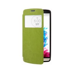 Capa Protetora "Flip Book Window" LG G3 (LG D855) Verde