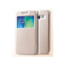Capa "Flip Book Window" KLD SUN Samsung Galaxy J7 (Samsung J700) Dourado em Blister