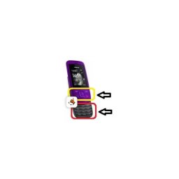 Teclado Superior e Inferior para o Nokia 2220s Roxo Original