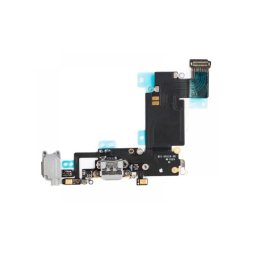 Flex Iphone 6S Plus Preto com conector de Carga + Micro + Jack Audio