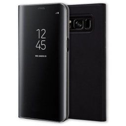 Capa Samsung Galaxy A7 2018 (Samsung A750) Flip Book Com Janela Preto