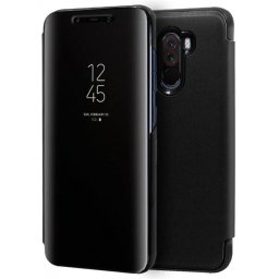 Capa Xiaomi Pocophone F1 Flip Book Clear View Preto Compativel