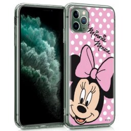 Capa Iphone 11 Pro 5.8" Disney Minnie Rosa Licenciada Silicone em Blister