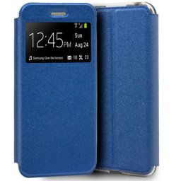 Capa Xiaomi Mi 9 Lite Flip Book com Janela Azul