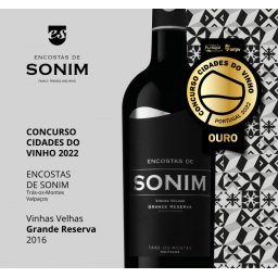 Garrafa Vinho tinto DOC 75cl Grande Reserva Tinto 2016 Vinhas Velhas Encostas de Sonim
