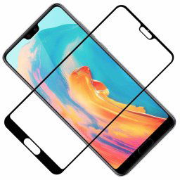 Película de vidro 5D para Huawei P20 Preta