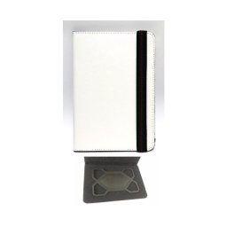 Capa Protetora "Flip Book Tipo Pele" para Tablet 7" 7.2" Universal Branca