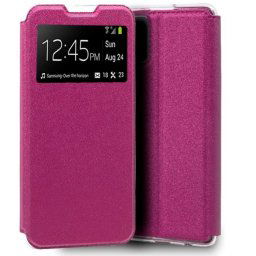 Capa Xiaomi Mi 10 Lite Flip Book com Janela Rosa