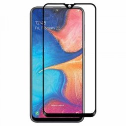 Pelicula de vidro temperado 5D preta para Samsung Galaxy A20e