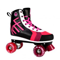 KRF Quad Roller Street - Preto/Rosa