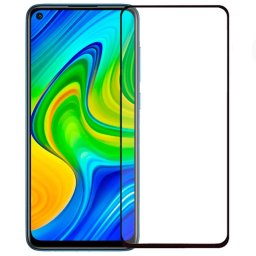 Pelicula de vidro temperado 5D preta para Xiaomi Note 9