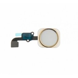 Flex com botão home dourado, para iPhone 6S, 6S Plus