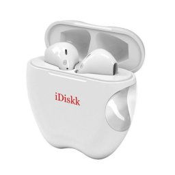 Auricular Bluetooth iDiskk 5.0 com Micro i55 TWS Branco