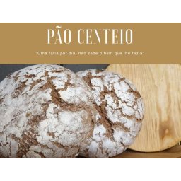 Pão de centeio (cozido em forno a lenha 100% artesanal, peso aprox. 1kg)