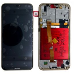 Touchscreen com Display e Aro Huawei P20 Lite Dourado (Inclui Bateria)