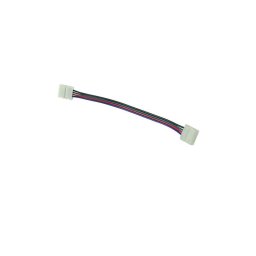Conector bifacial flexível para fitas LED RGB 4 pinos 10 mm