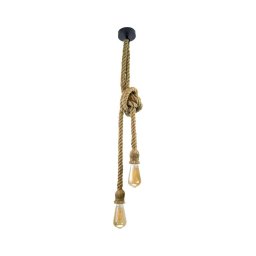 Candeeiro suspenso ROPE 2xE27/12W/230V