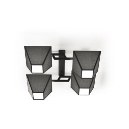Candelabro integrado ROOF 4xE27/40W/230V preto antigo