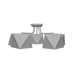 Candelabro ADAMANT 5xE27/15W/230V cinzento