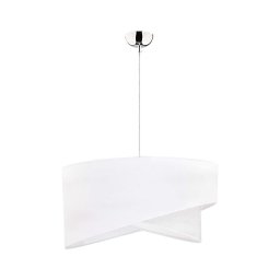 Duolla - Candeeiro suspenso CELLO 1xE27/40W/230V diâmetro 45 cm branco/prateado
