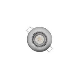 Foco de encastrar LED EXCLUSIVE 1xLED/5W/230V 3000 K prateado