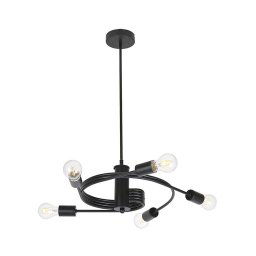 Rabalux 2098 - Candelabro integrado CARLY 5xE27/15W/230V preto antigo