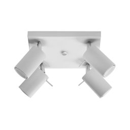 Sollux SL.0090 - Foco RING 4 4xGU10/10W/230V branco