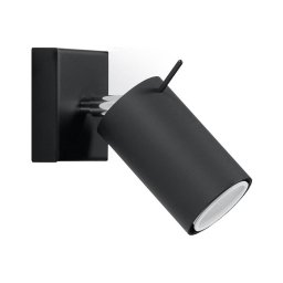 Sollux SL.0091 - Foco de parede RING 1xGU10/10W/230V preto