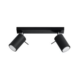 Sollux SL.0092 - Foco RING 2 2xGU10/10W/230V preto
